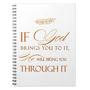 Caderno Espiral Deus Faz Fora