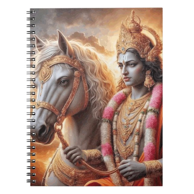 Caderno Espiral Deus Hindu com Cavalo - Binder (Frente)