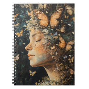 Caderno Espiral Deusa da Floresta Encantada com Borboletas (4)