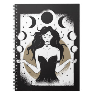 Caderno Espiral Deusa Lunar
