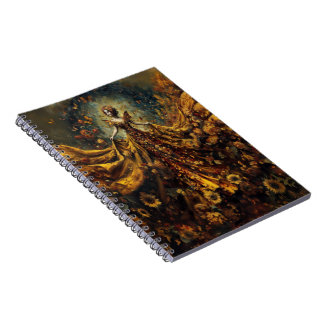 Caderno Espiral Deusa Sunflower