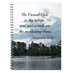Caderno Espiral Deut. 33:27 O Deus eterno é o teu refúgio