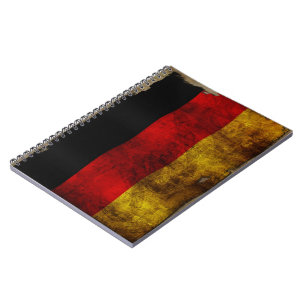 Caderno Espiral Deutsch Flagge - Vintage...