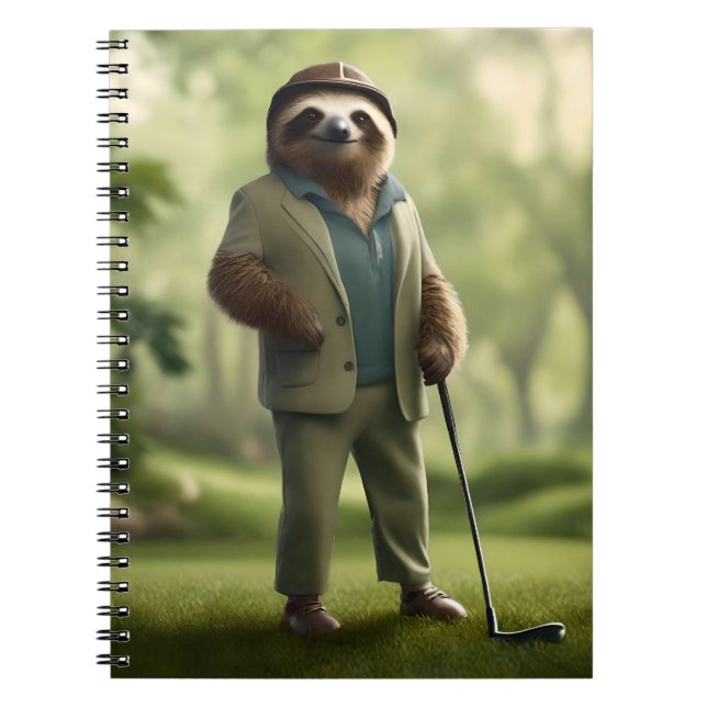 Caderno Espiral "Devagar e Firme: Uma Luz Vestida para Golfe (Frente)