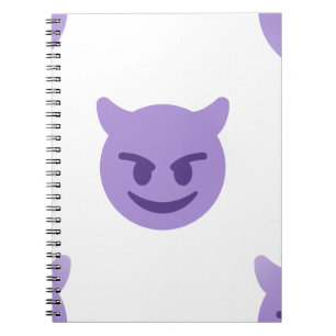 Caderno Espiral devil emoji