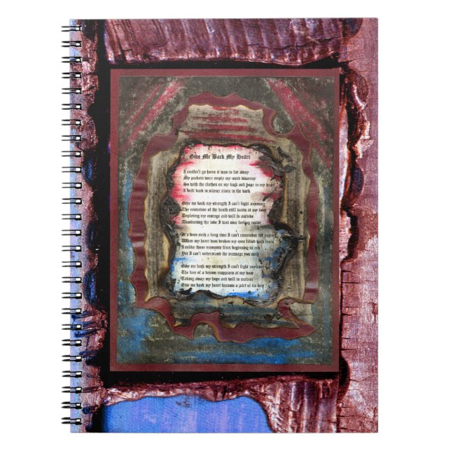 Caderno Espiral Devolve-me o Meu Coração (Frente)