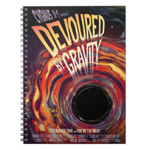 Caderno Espiral Devolvido Por Gravidade Halloween Hole Black Horro