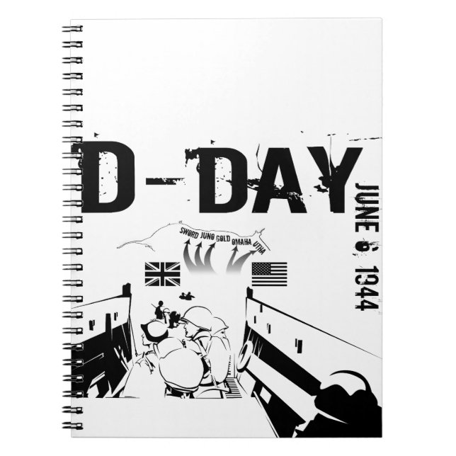 Caderno Espiral DIA D 6 de junho de 1944 (Frente)