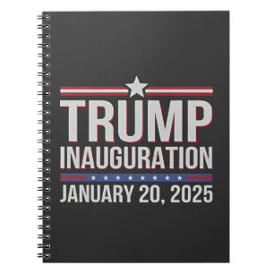 Caderno Espiral Dia da Inauguração de Trump Janeiro de 2025 Presid