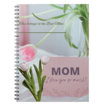Dia da Mãe Presente Te Amo Notebook Mãe