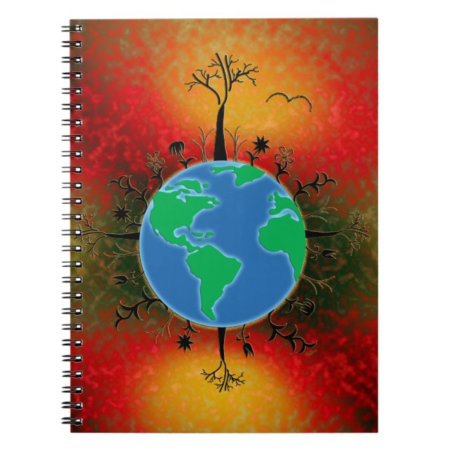 Caderno Espiral Dia da Terra ~ Sunset (Frente)