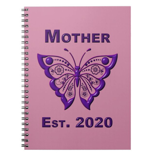 Caderno Espiral Dia das Mães para a Mãe "Ano 2020" (Frente)