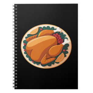 Caderno Espiral Dia de Ação de Graças - Turquia - Banquete Festivo