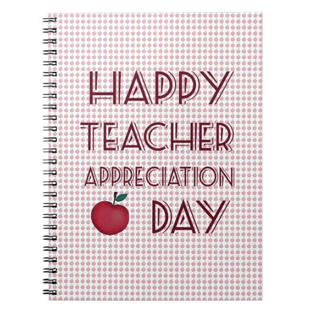Caderno Espiral Dia de Apreciação do Professor (Frente)