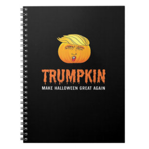 Caderno Espiral Dia de as Bruxas engraçado Trumpkin