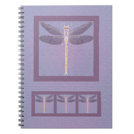 Caderno Espiral Dia de as mães Violet Dragonfly