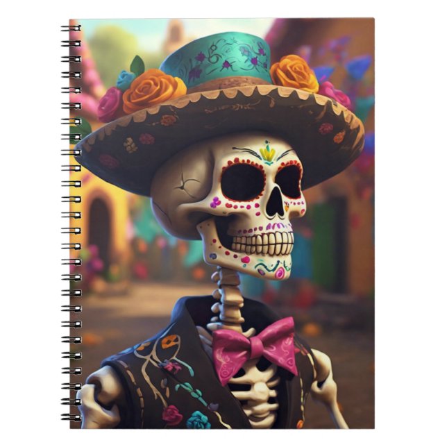 Caderno Espiral Dia de los Muertos (Frente)