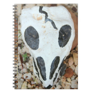 Caderno Espiral Dia de Muertos pintou o crânio