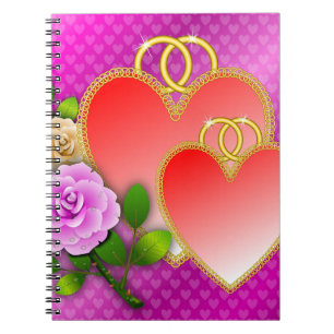 Caderno Espiral Dia de os namorados Corações-20362