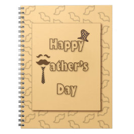 Caderno Espiral Dia de os pais Feliz