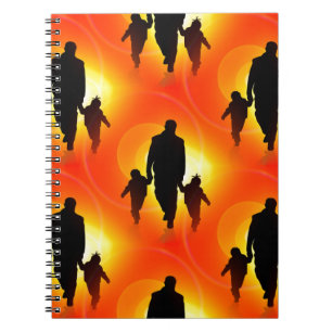 Caderno Espiral dia de os pais feliz