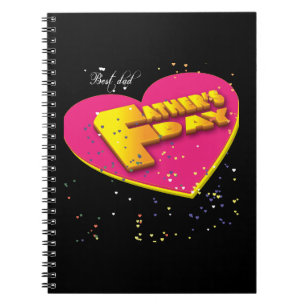 Caderno Espiral Dia de os pais Feliz 2023