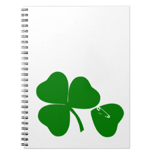 Caderno Espiral Dia de São Patrício - Obter sorte 3 + 1 folhas = 4