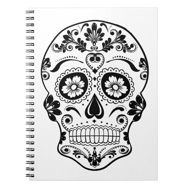 CADERNO ESPIRAL DIA DO CRÂNIO DE AÇÚCAR MORTO (Frente)