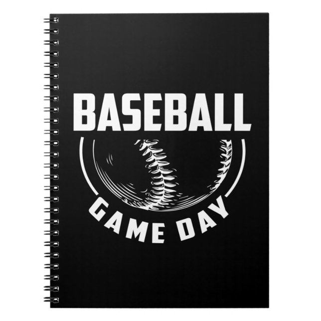 Caderno Espiral Dia do Jogo Baseball (Frente)