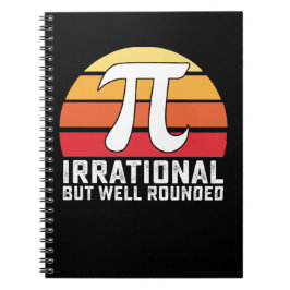Caderno Espiral Dia Do Pi De Matemática Irracional Mas Bem Arredon