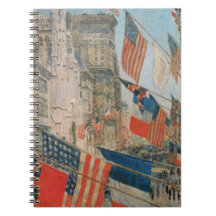 Caderno Espiral Dia dos Aliados, Maio de 1917 por Childe Hassam, A