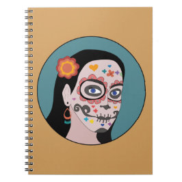 Caderno Espiral Dia dos Mortos de Los Muertos