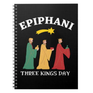 Caderno Espiral Dia dos Três Reis de Epifani