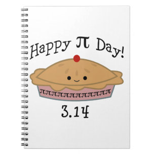 Caderno Espiral Dia feliz bonito do Pi!