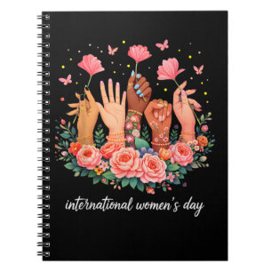 Caderno Espiral Dia Internacional da Mulher 8 Março 2026