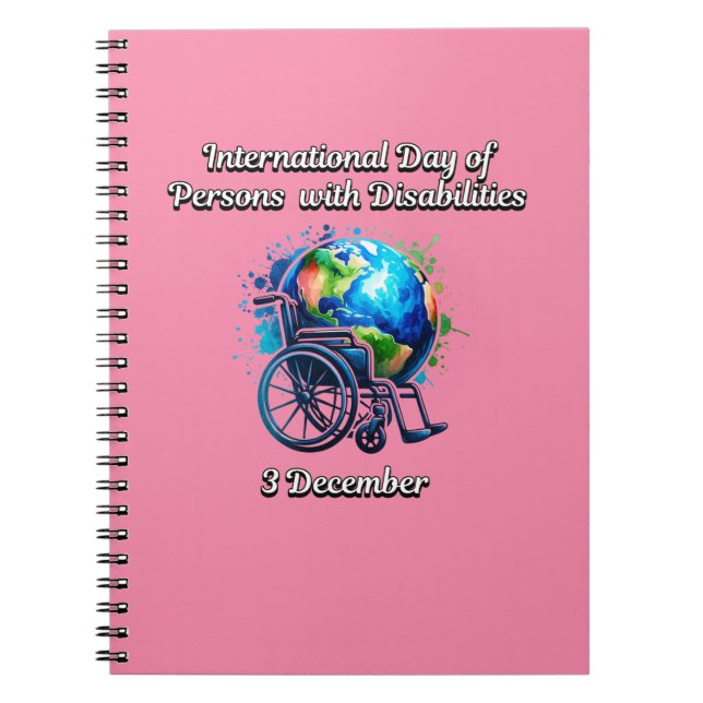 Caderno Espiral Dia Internacional das Pessoas com Deficiência (Frente)