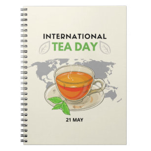 Caderno Espiral Dia Internacional do Chá