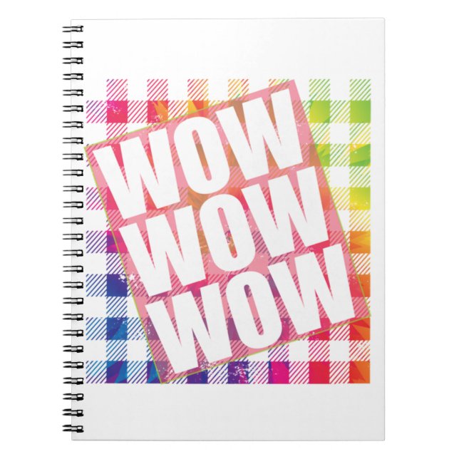Caderno Espiral Dia Livre Wow - WOW WOW WOW meme Essencial  (Frente)