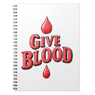 Caderno Espiral Dia Mundial do Dador de Sangue - Dar texto ao Sang