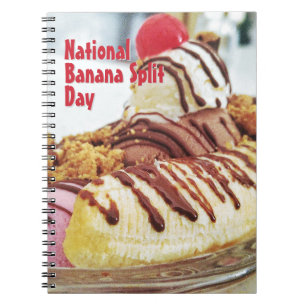 Caderno Espiral Dia Nacional de Divisão da Banana