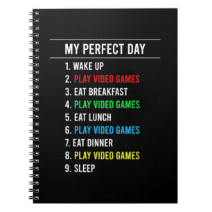 Caderno Espiral Dia Perfeito do Jogador