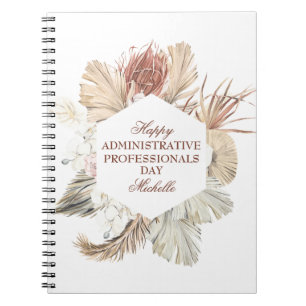 Caderno Espiral Dia Personalizado de Profissionais Administrativos