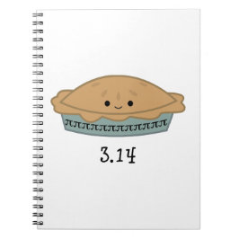 Caderno Espiral Dia Pi Fofo 3.14