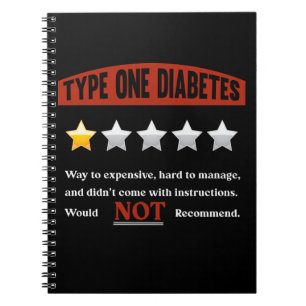 Caderno Espiral Diabetes Engraçados Piada Humor diabético