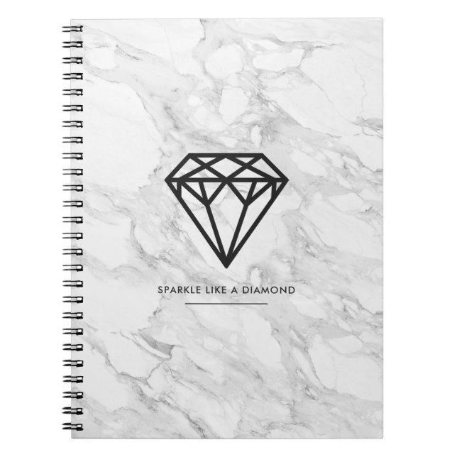 Caderno Espiral Diamante com Marble (Frente)