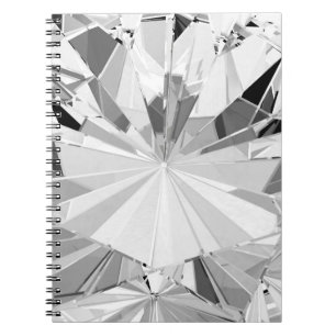 Caderno Espiral Diamante Realista: Fechamento de Textura 3D