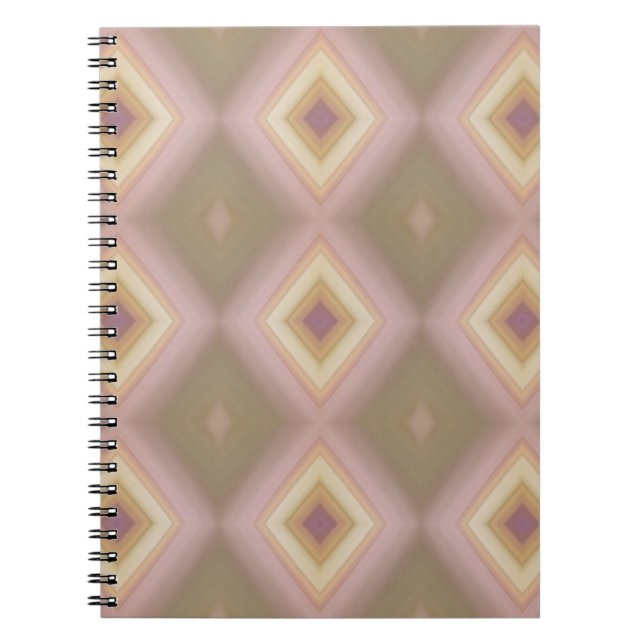 Caderno Espiral Diamantes aninhados (Frente)