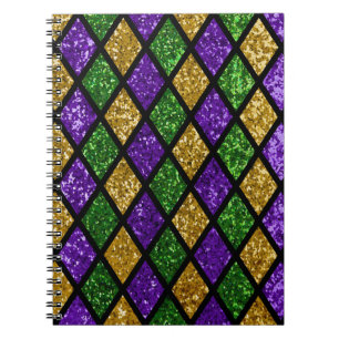 Caderno Espiral Diamantes de penetra, diamantes festivos
