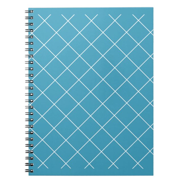 Caderno Espiral Diamond Pattern Aqua (Frente)