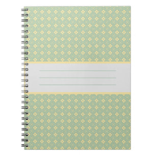 Caderno Espiral Diamond Pattern Teal